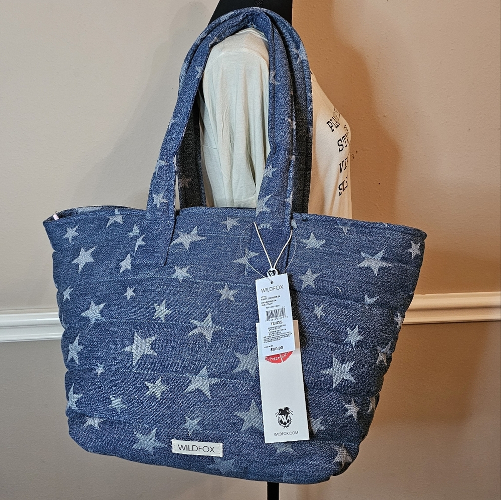 NWT Wildfox Denim Tote